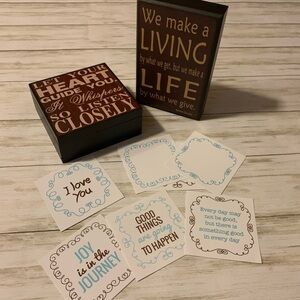 Gratitude Box & Inspiring Wood Plaque